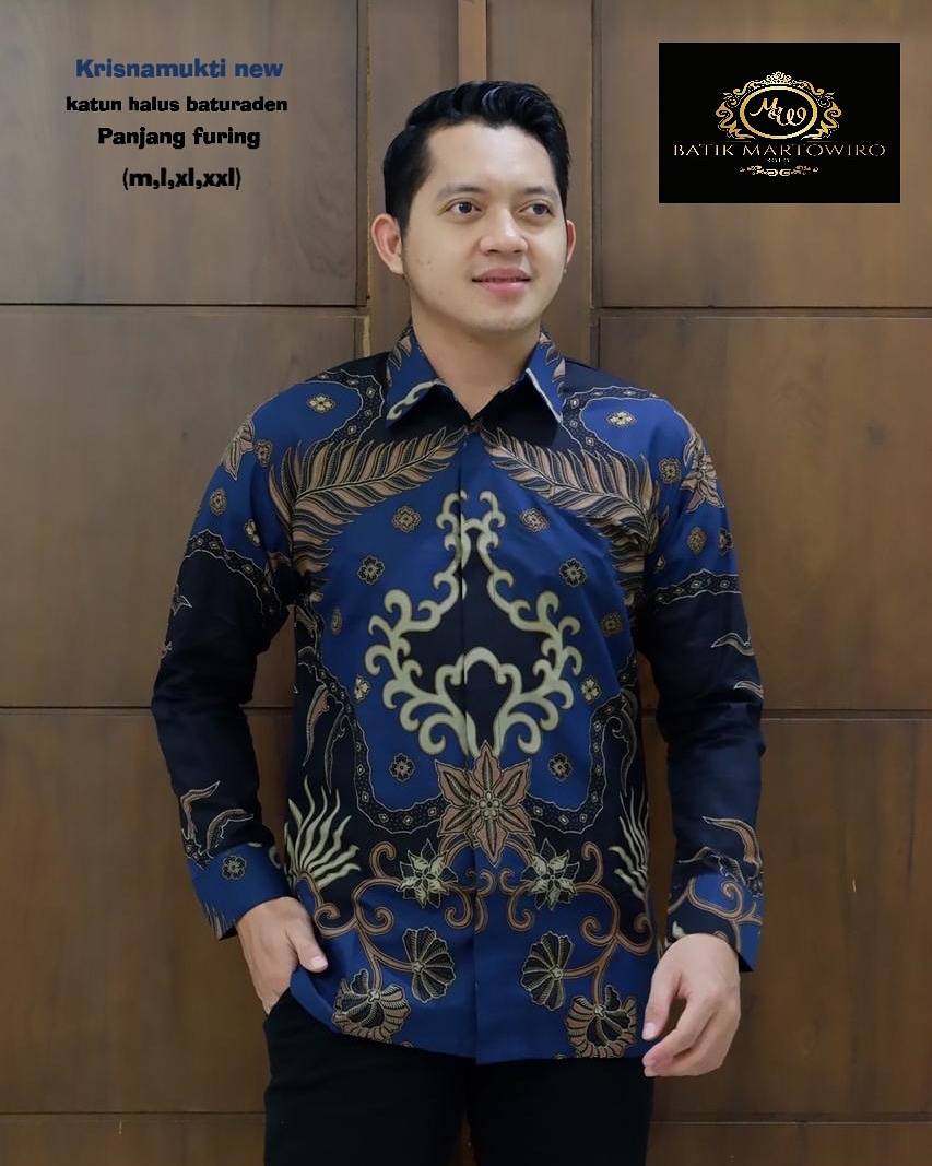 cover-KRISNAMUKTI NEW Kemeja Batik Pria Solo Lengan Panjang Lapis Furing BY MARTOWIRO-1