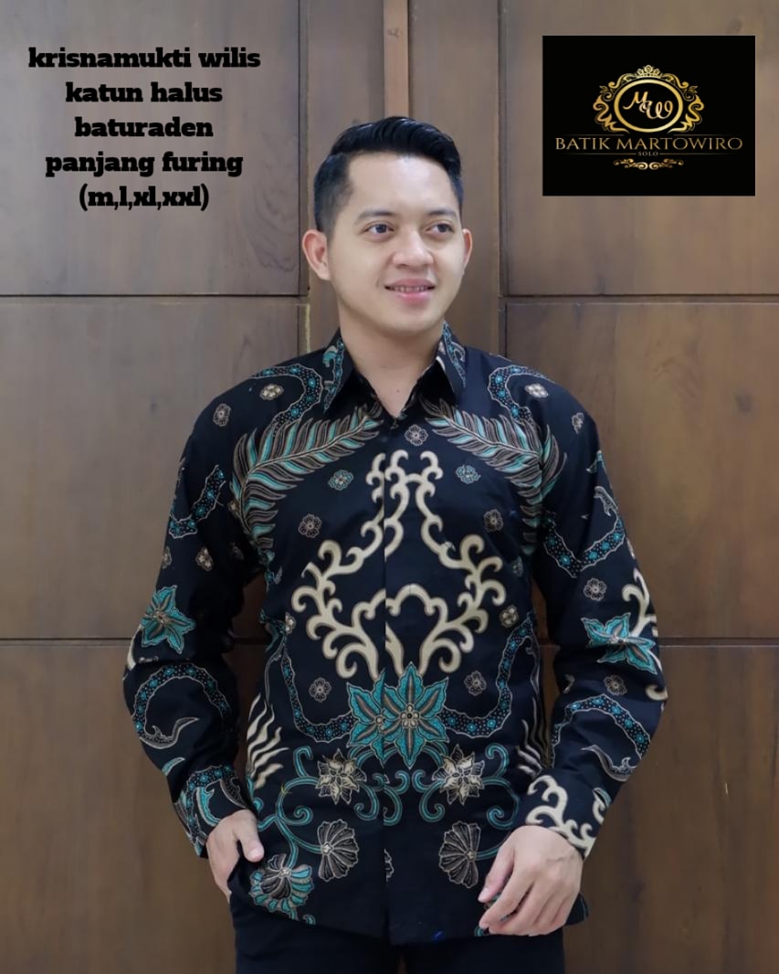 cover-KRISNAMUKTI WILIS Kemeja Batik Pria Solo Lengan Panjang Lapis Furing BY MARTOWIRO-1