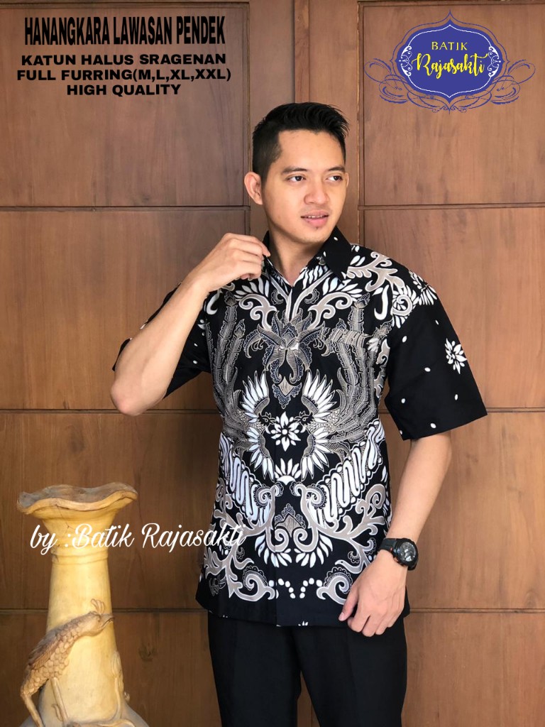 cover-HANANGKARA LAWASAN PENDEK Kemeja Batik Pria Solo Lengan Pendek Lapis Furing BY RAJASAKTI-1