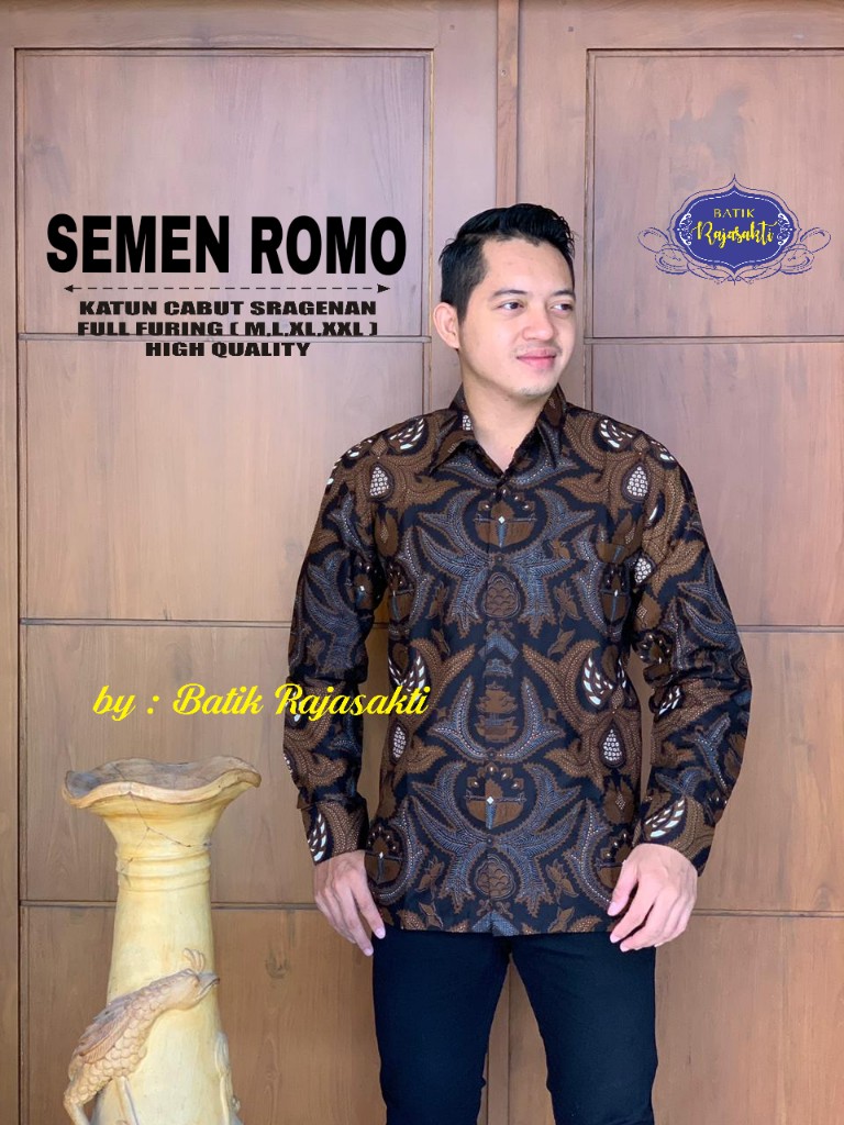 cover-SEMEN ROMO Kemeja Batik Pria Solo Lengan Panjang Lapis Furing BY RAJASAKTI-1