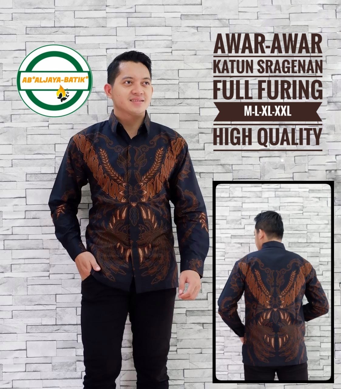 cover-AWAR AWAR Kemeja Batik Pria Solo Lengan Panjang Lapis Furing BY ALJAYA-1