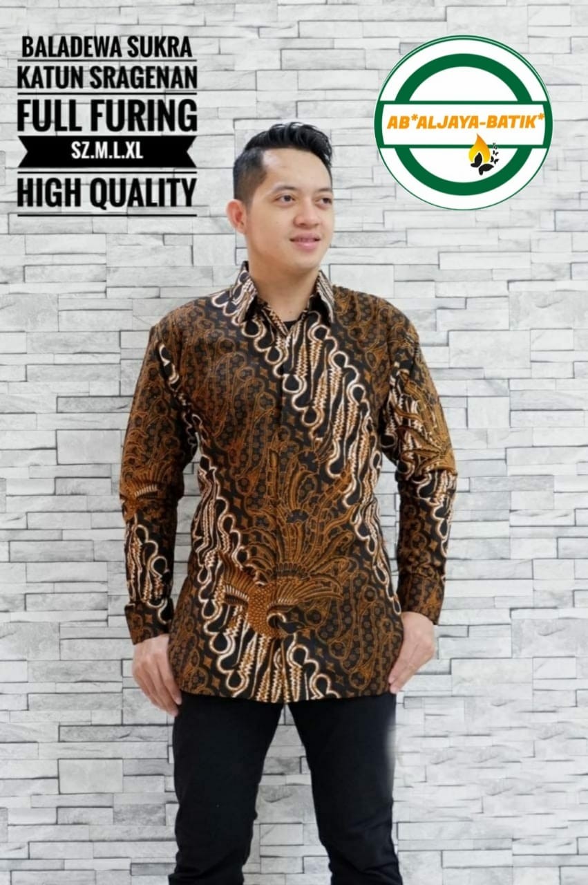 cover-BALADEWA Kemeja Batik Pria Solo Lengan Panjang Lapis Furing BY ALJAYA-1