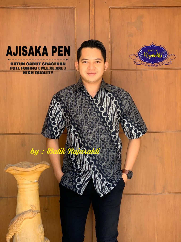cover-AJISAKA KEMEJA BATIK PRIA SOLO LENGAN PENDEK LAPIS FURING BY RAJASAKTI-1