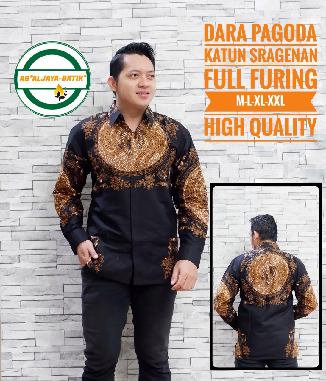 cover-DARA PAGODA Kemeja Batik Pria Solo Lengan Panjang Lapis Furing BY ALJAYA-1