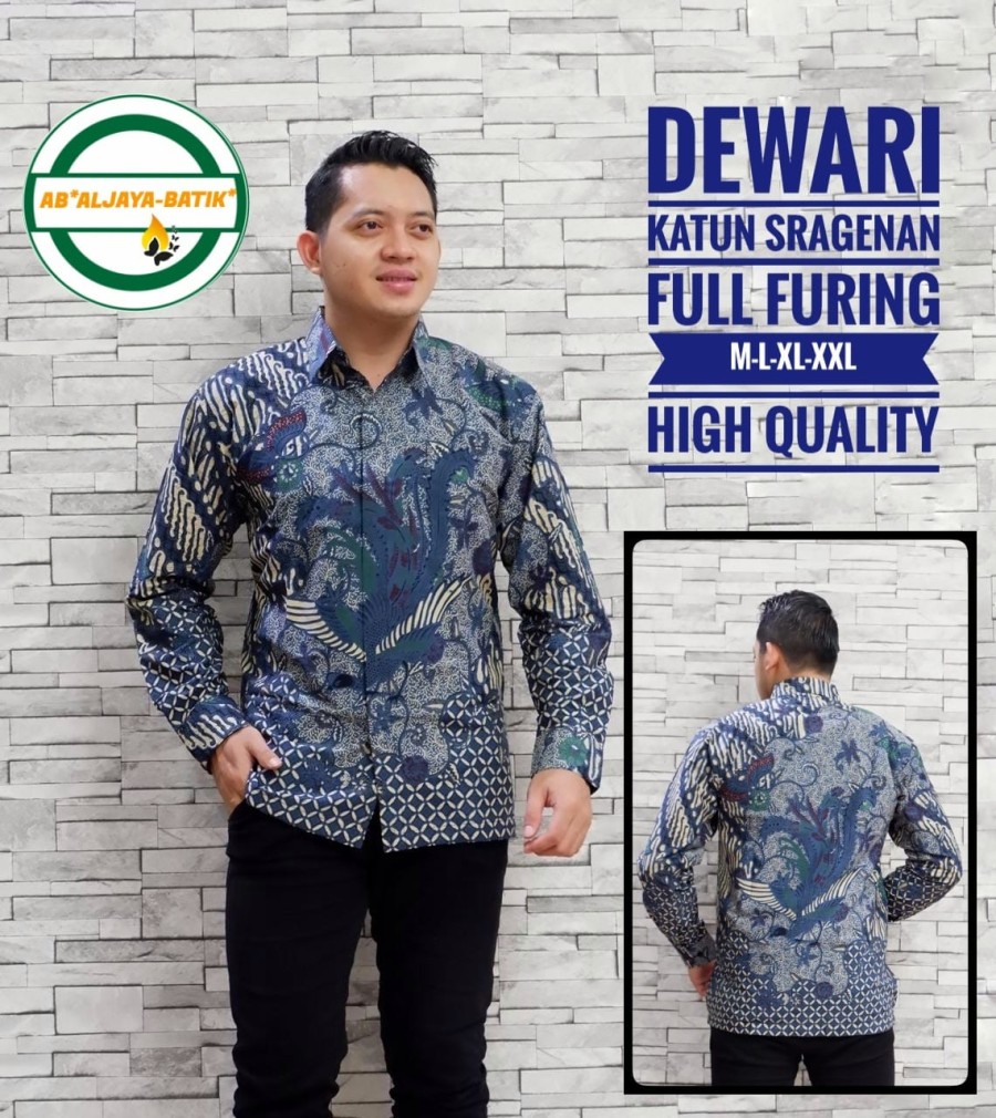 cover-DEWARI Kemeja Batik Pria Solo Lengan Panjang Lapis Furing BY ALJAYA-1