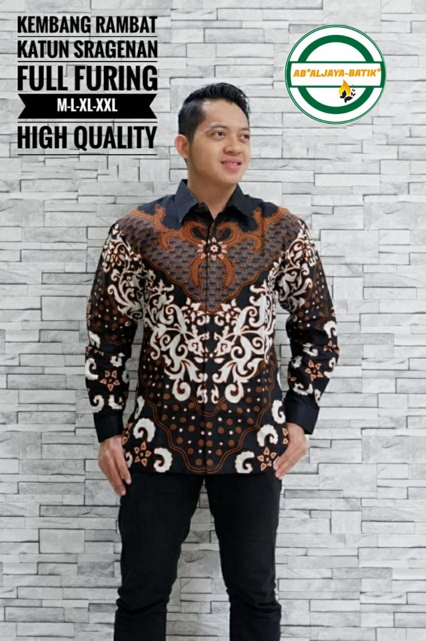 cover-KEMBANG RAMBAT Kemeja Batik Pria Solo Lengan Panjang Lapis Furing BY ALJAYA-1