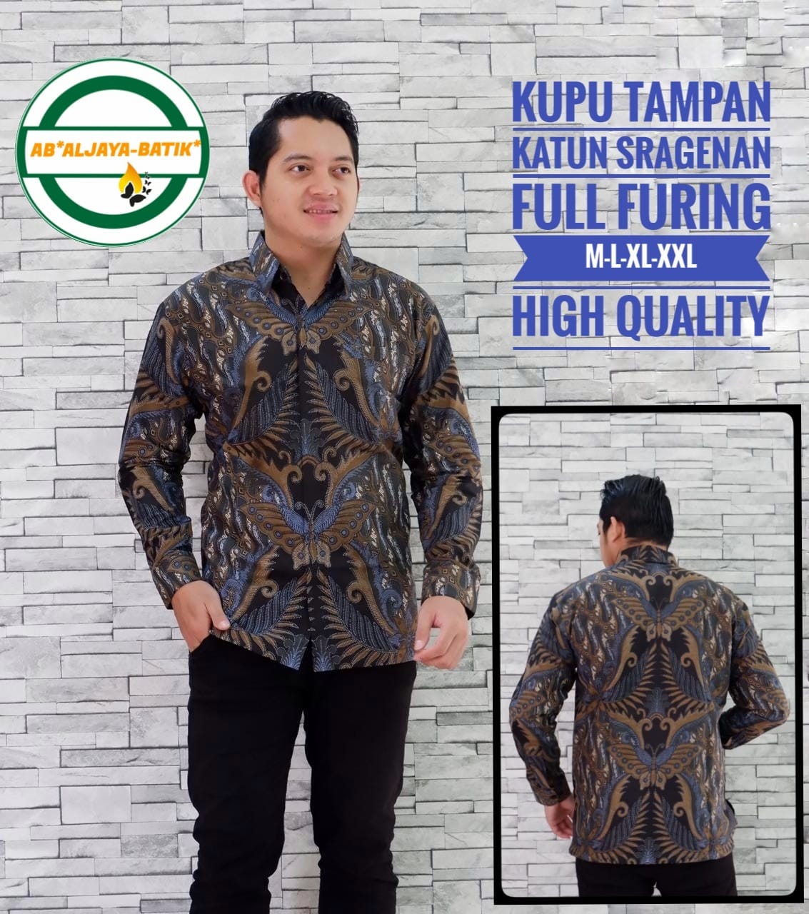 cover-KUPU TAMPAN Kemeja Batik Pria Solo Lengan Panjang Lapis Furing BY ALJAYA-1