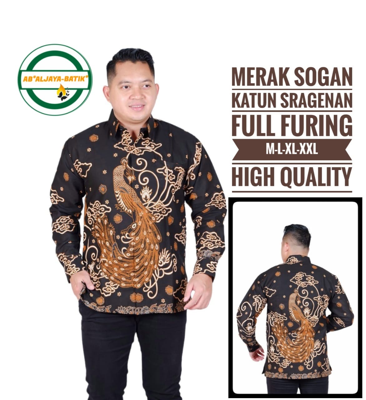 cover-MERAK SOGAN 2 Kemeja Batik Pria Solo Lengan Panjang Lapis Furing BY ALJAYA-1