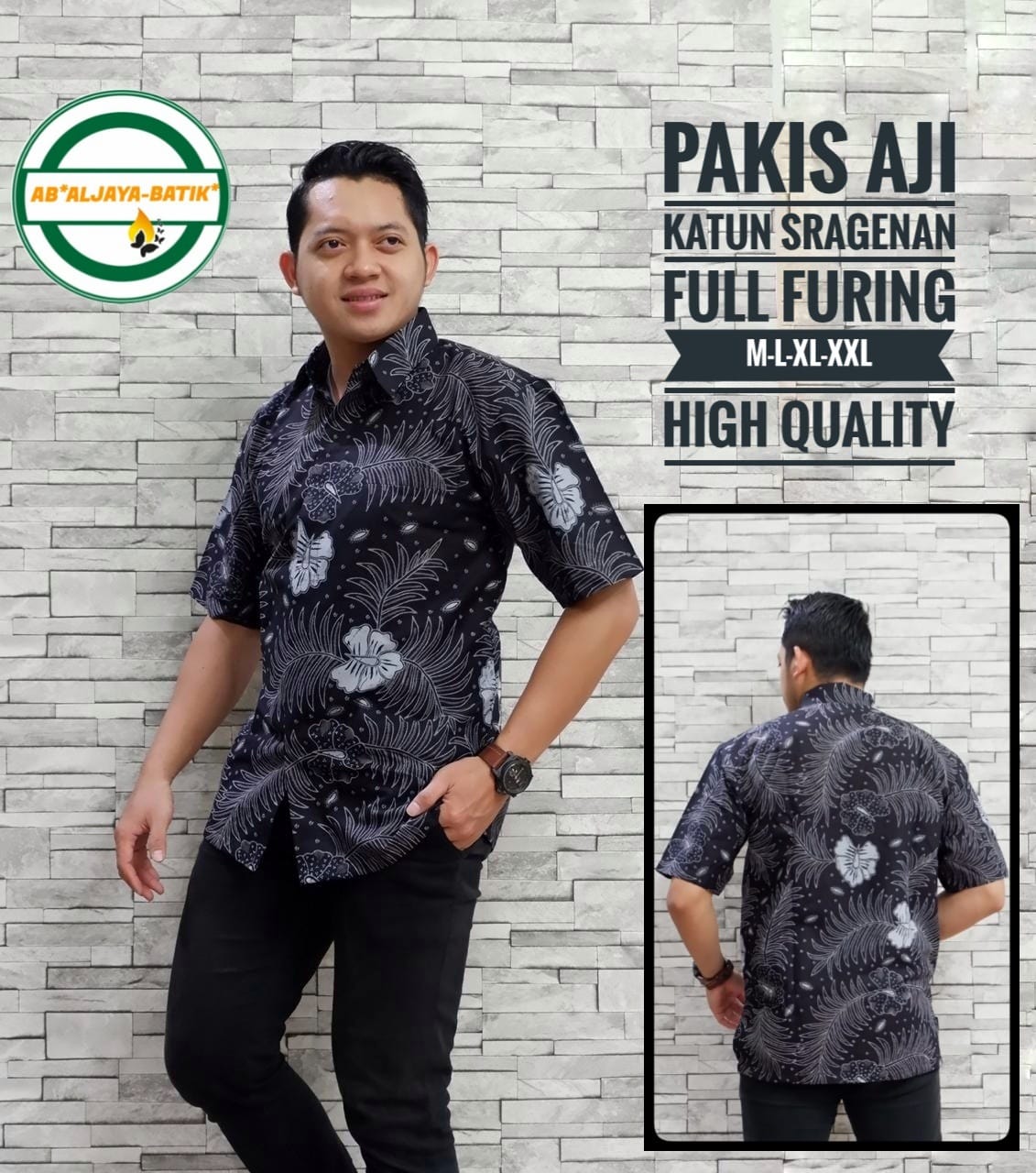 cover-PAKIS AJI Kemeja Batik Pria Solo Lengan Pendek Lapis Furing BY ALJAYA-1