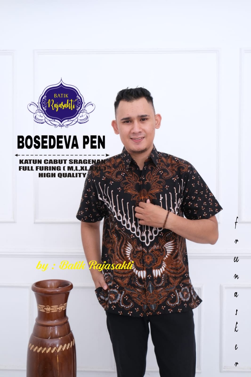 cover-BOSEDEVA PEN KEMEJA BATIK PRIA SOLO LENGAN PENDEK LAPIS FURING BY RAJASAKTI-1