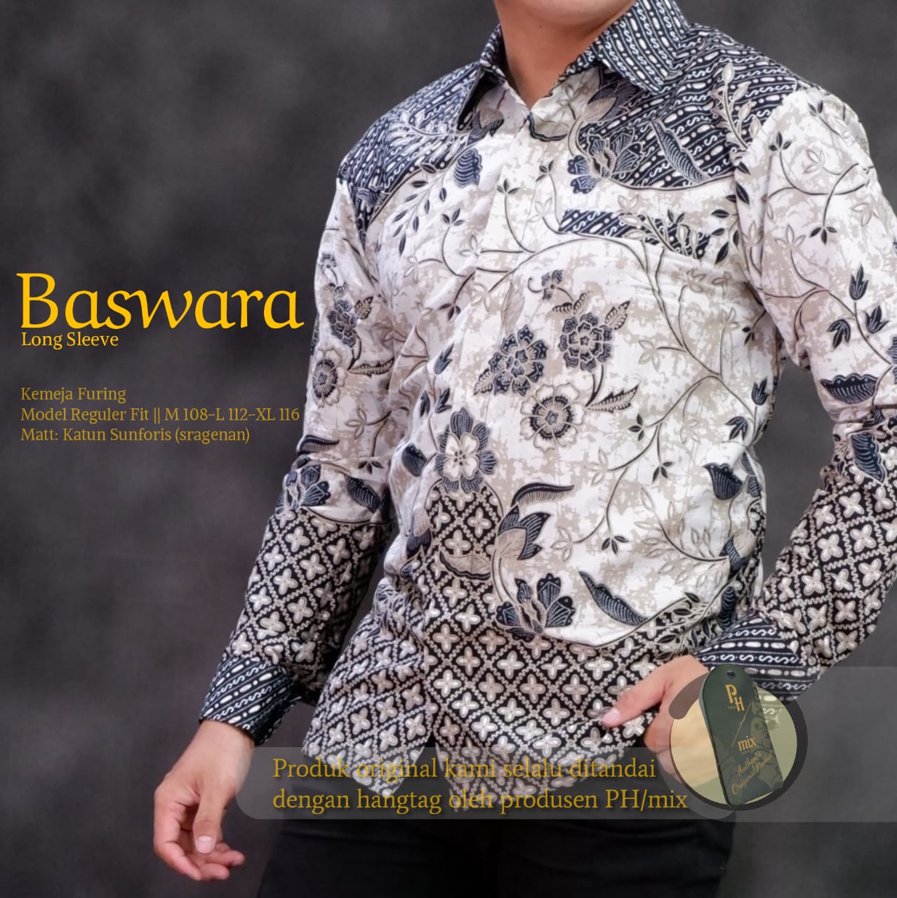 cover-BASWARA Kemeja Batik Pria Solo Lengan Panjang Lapis Furing BY MUKTI UTOMO-1