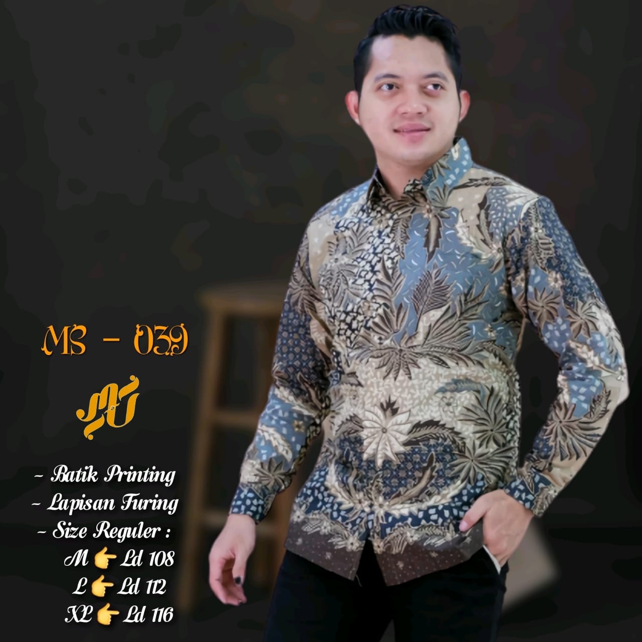 cover-DEDAUN MUKTI Kemeja Batik Pria Solo Lengan Panjang Lapis Furing BY MUKTI UTOMO-1