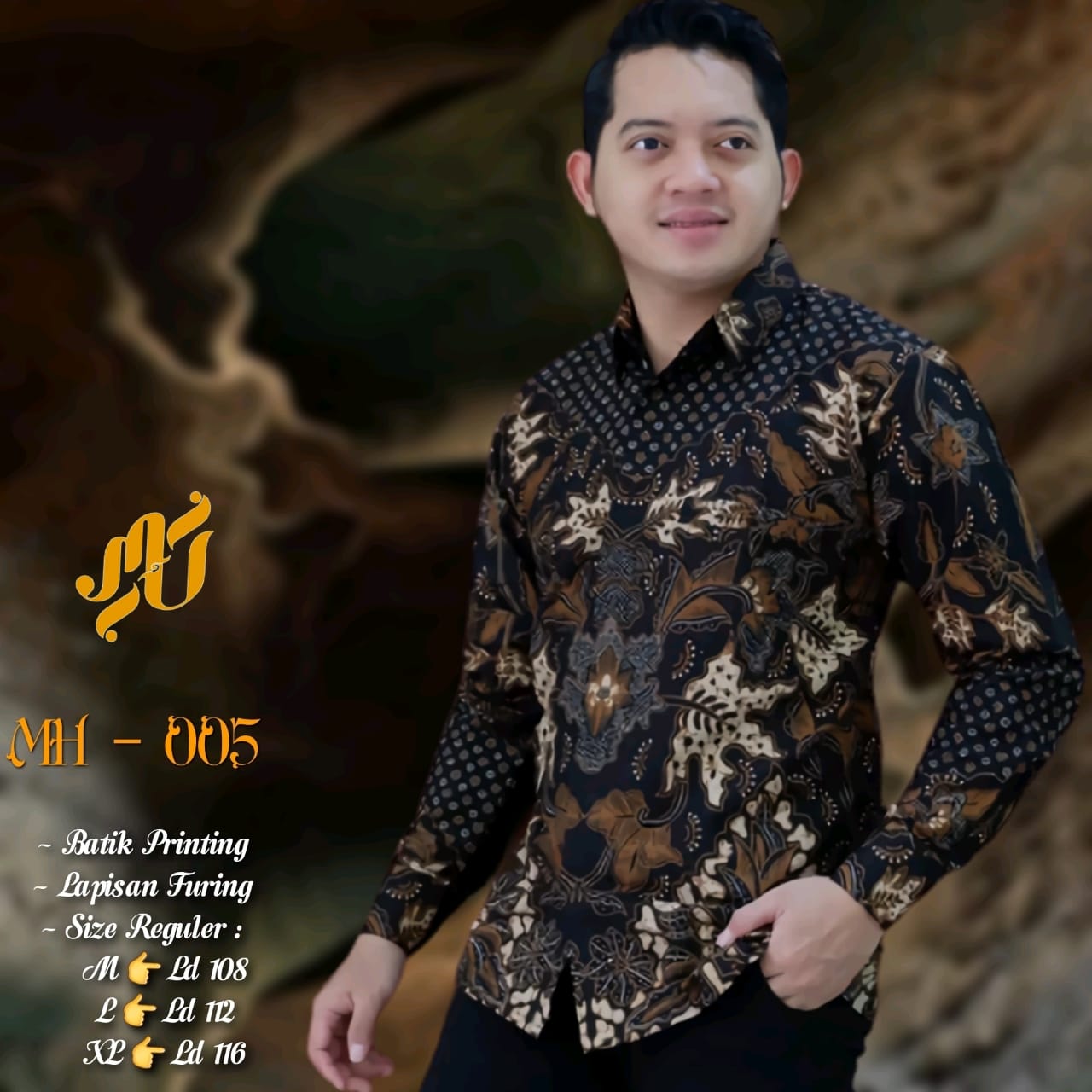 cover-KEMBANG TRUNTUM Kemeja Batik Pria Solo Lengan Panjang Lapis Furing BY MUKTI UTOMO-1