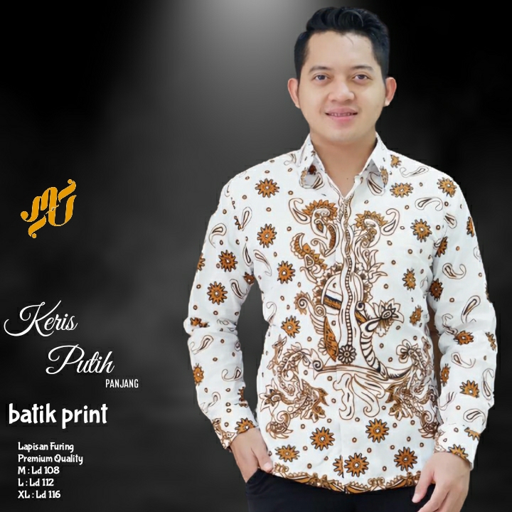 cover-KERIS PUTIH Kemeja Batik Pria Solo Lengan Panjang Lapis Furing BY MUKTI UTOMO-1