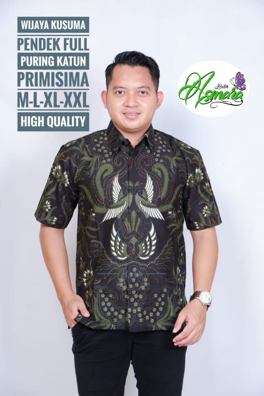 cover-WIJAYA KUSUMA Kemeja Batik Pria Solo Lengan Pendek Lapis Furing BY ASMARA-1