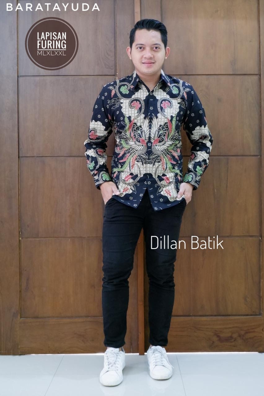 cover-BARATAYUDA Kemeja Batik Pria Solo Lengan Panjang Lapis Furing BY DILLAN-1