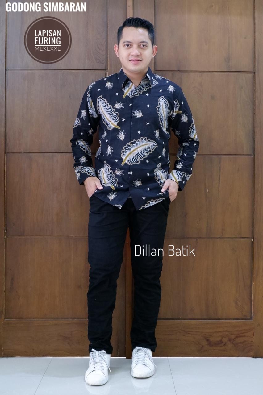 cover-GODONG SIMBARAN Kemeja Batik Pria Solo Lengan Panjang Lapis Furing BY DILLAN-1