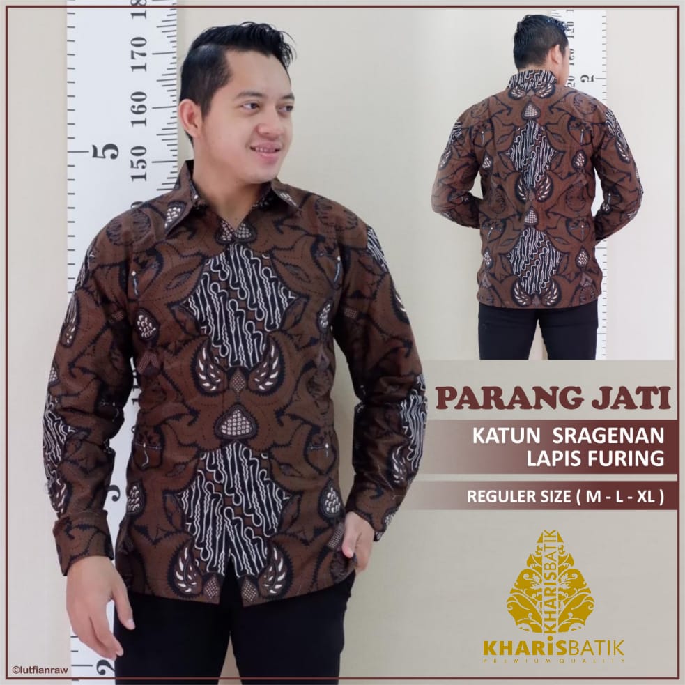 cover-PARANG JATI Kemeja Batik Pria Solo Lengan Panjang Lapis Furing BY KHARIS-1