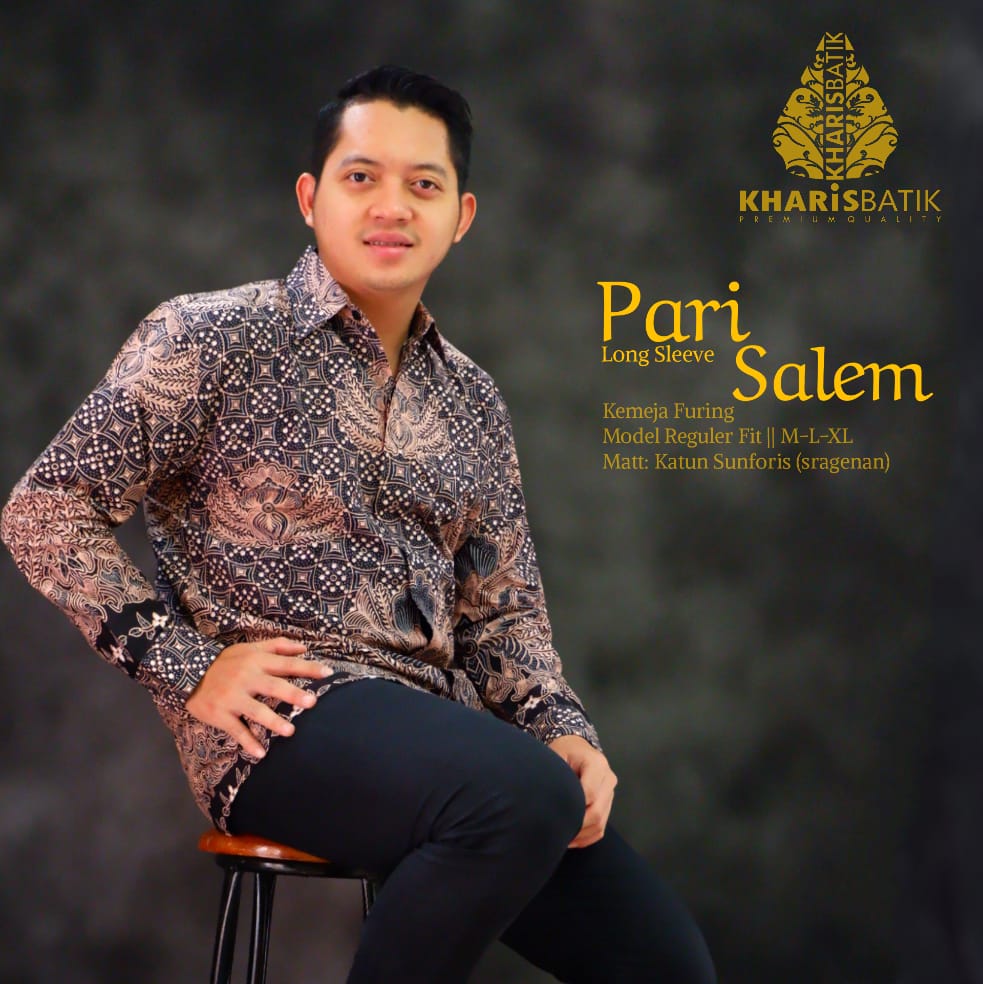 cover-PARI SALEM Kemeja Batik Pria Solo Lengan Panjang Lapis Furing BY KHARIS-1