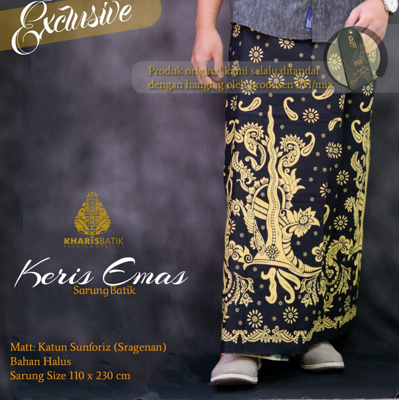 cover-SARUNG BATIK SOLO KERIS EMAS PREMIUM MODERN KATUN HALUS-1
