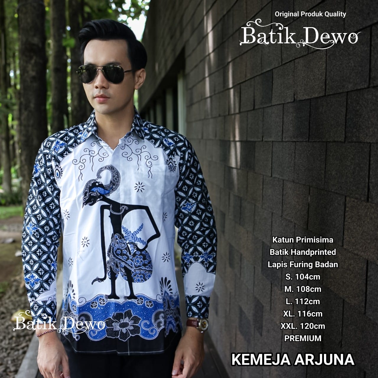 cover-ARJUNO Kemeja Batik Pria Solo Lengan Panjang Lapis Furing BY DEWO-1