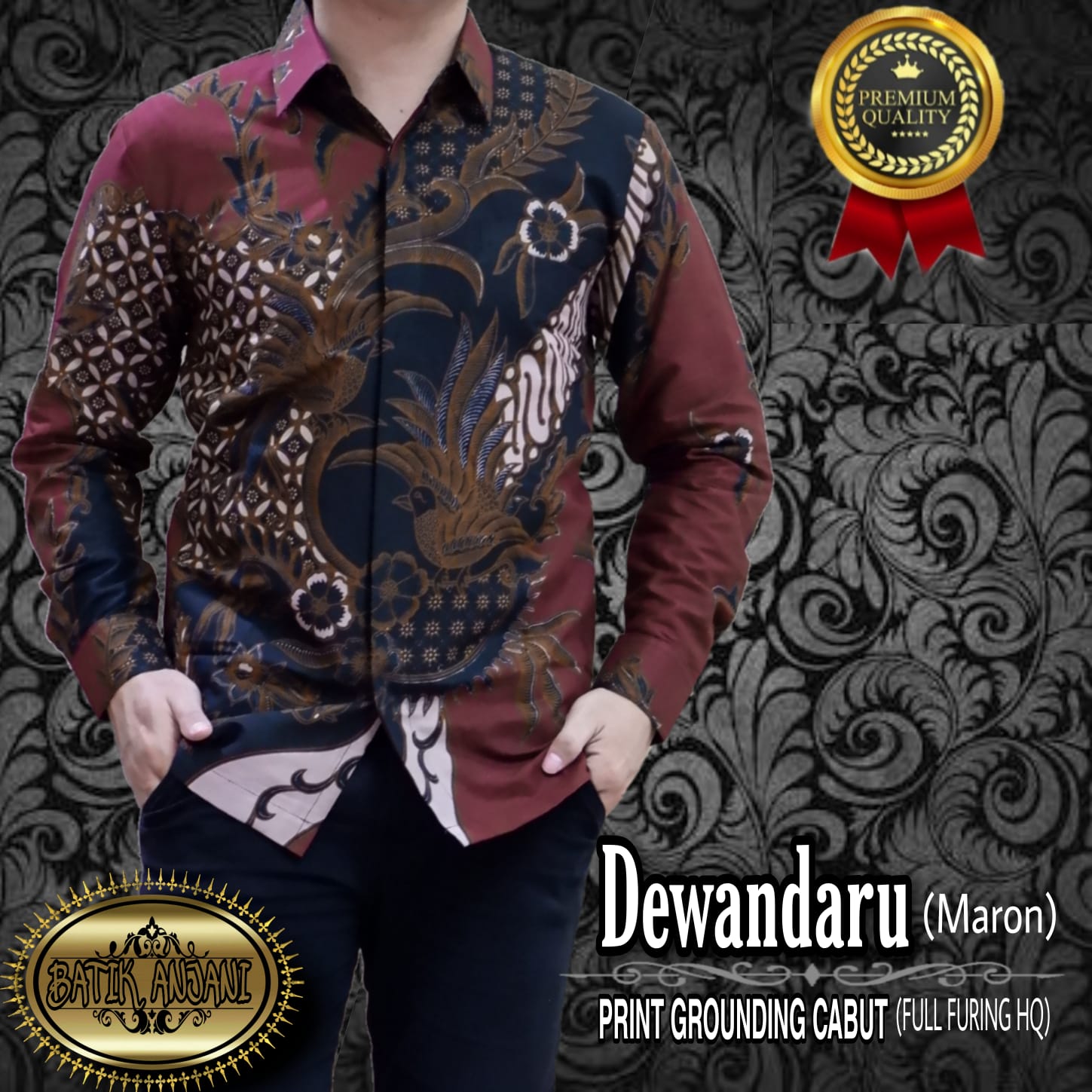 cover-DEWANDARU Kemeja Batik Pria Solo Lengan Panjang Lapis Furing BY ANJANI-1