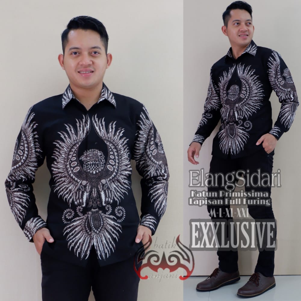 cover-ELANG SIDARI Kemeja Batik Pria Solo Lengan Panjang Lapis Furing BY ANJANI-1