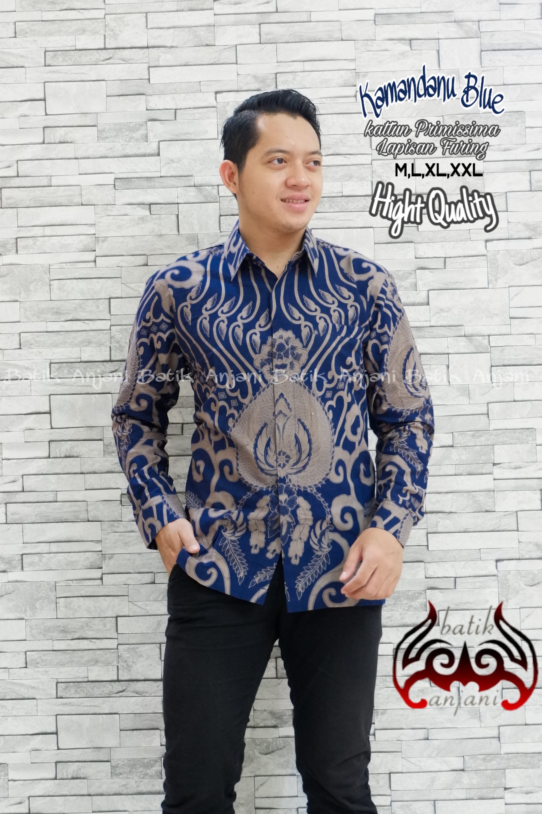 cover-KAMANDANU Kemeja Batik Pria Solo Lengan Panjang Lapis Furing BY ANJANI-1