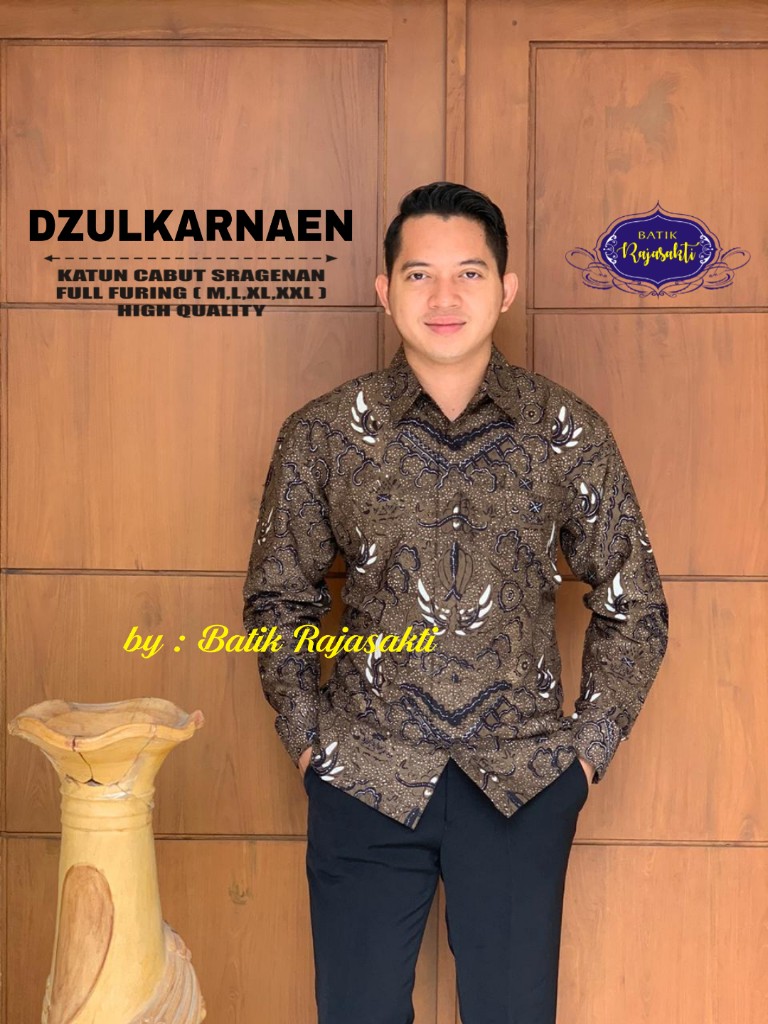 cover-DZULKARNAEN Kemeja Batik Pria Solo Lengan PANJANG Lapis Furing BY RAJASAKTI-1
