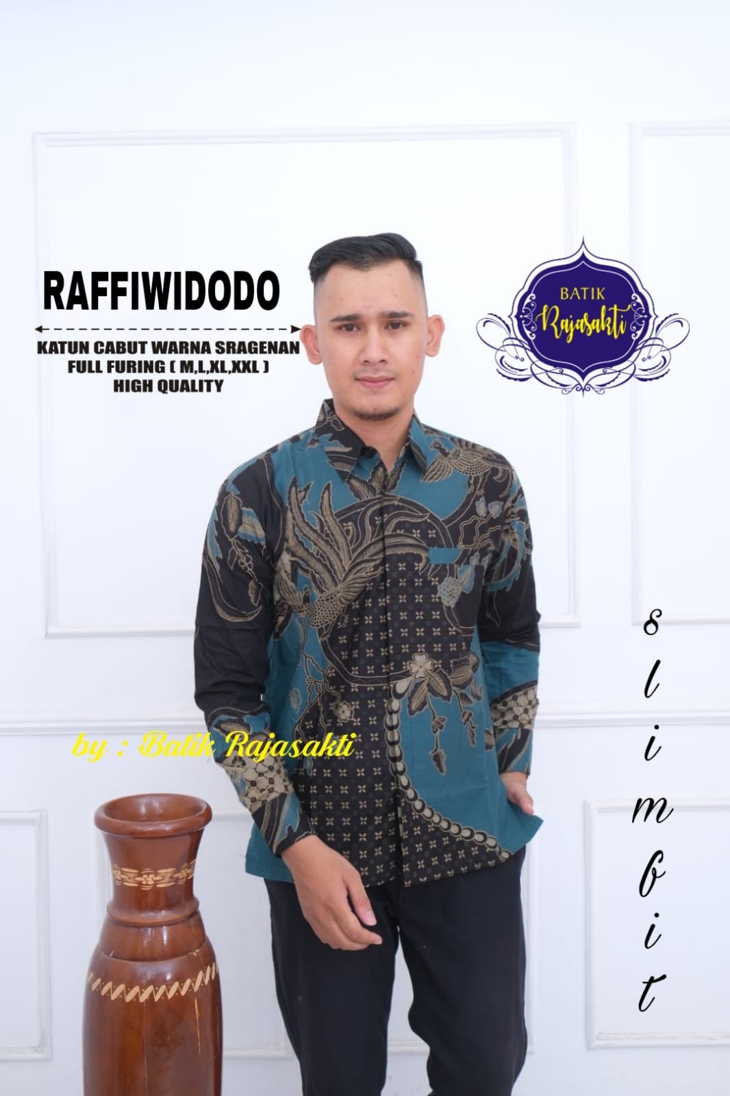 cover-RAFFIWIDODO Kemeja Batik Pria Solo Lengan PANJANG Lapis Furing BY RAJASAKTI-1