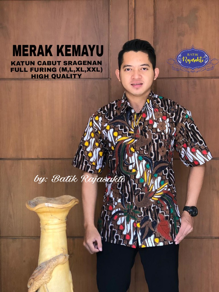 cover-MERAK KEMAYU Kemeja Batik Pria Solo Lengan PENDEK Lapis Furing BY RAJASAKTI-1