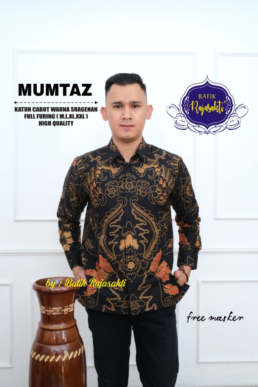 cover-MUMTAZ Kemeja Batik Pria Solo Lengan PANJANG Lapis Furing BY RAJASAKTI-1