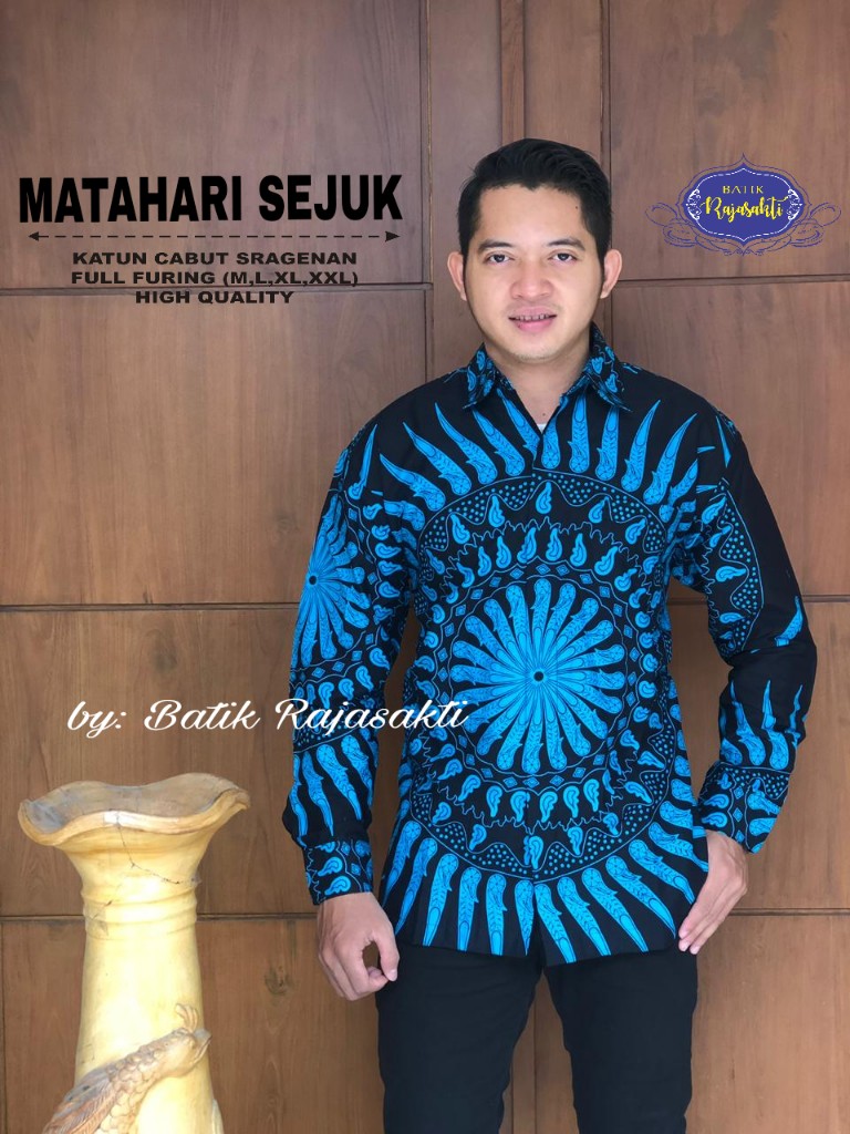 cover-MATAHARI SEJUK Kemeja Batik Pria Solo Lengan PANJANG Lapis Furing BY RAJASAKTI-1