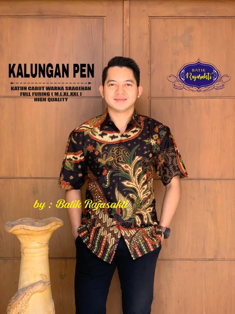 cover-KALUNGAN Kemeja Batik Pria Solo Lengan PENDEK Lapis Furing BY RAJASAKTI-1