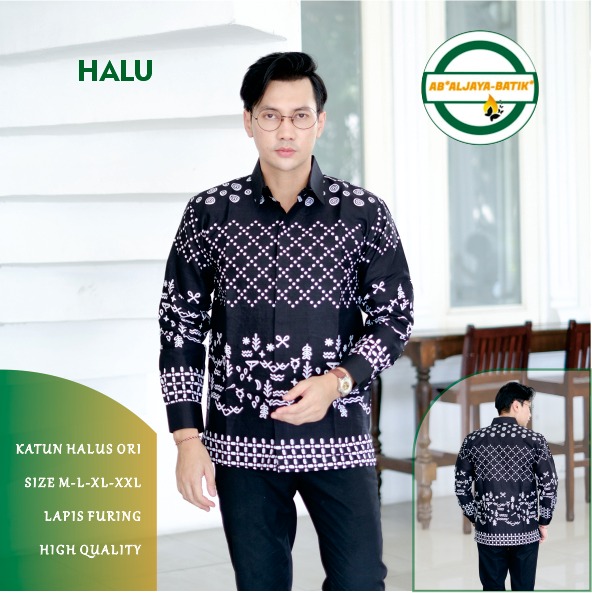 cover-HALU Kemeja Batik Pria Solo Lengan Panjang Lapis Furing BY ALJAYA-1