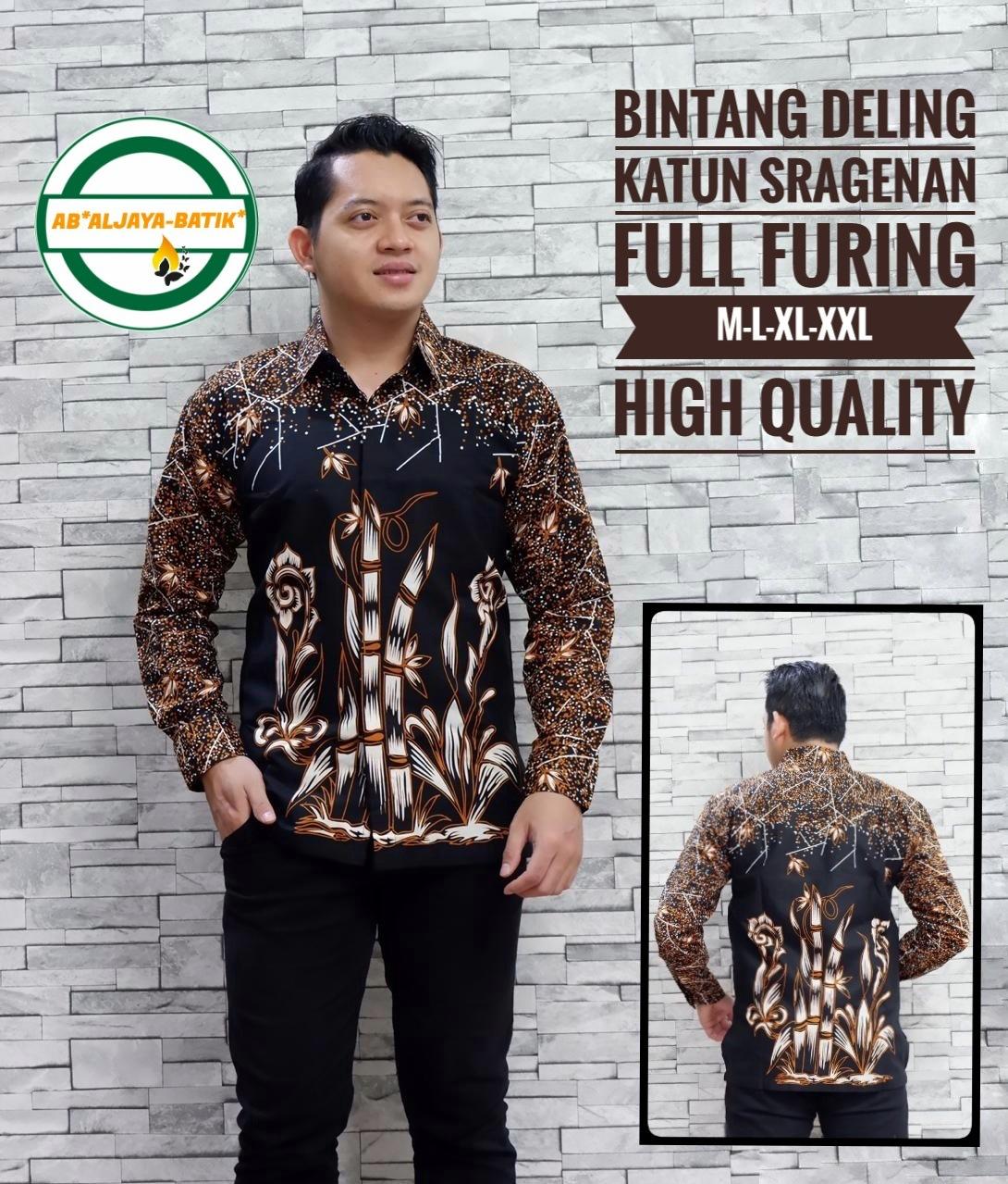 cover-BINTANG DELING Kemeja Batik Pria Solo Lengan Panjang Lapis Furing By Aljaya-1