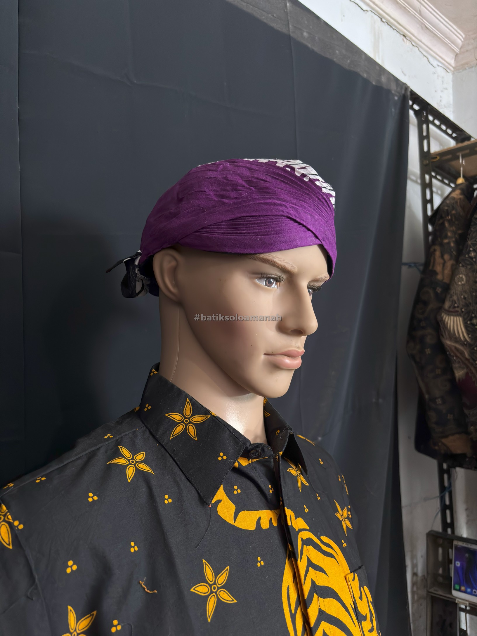 img-BLANGKON JOGJA ALUSAN SAMURAI UNGU BISA DILIPAT-3